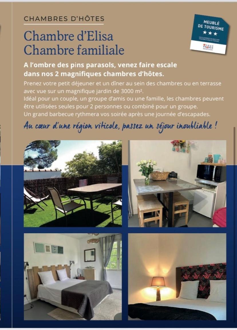 Chambres D'Elisa Saint-Morillon ภายนอก รูปภาพ